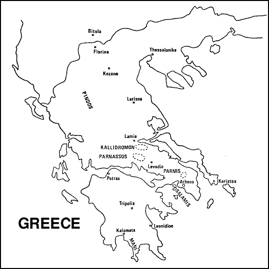 Map of Greece - 11k gif